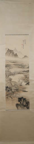 Modern Cheng shaomei's landscape painting