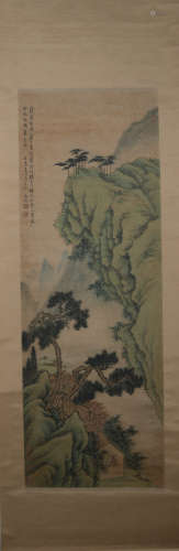 Ming dynasty Wen zhengming's landscape painting