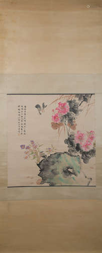 Modern Tang yun's flower and bird painting