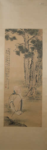 Qing dynasty Wu guanda's figure painting