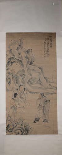 Qing dynasty Zhang feng's figure painting