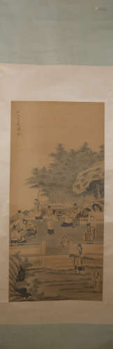 Ming dynasty You qiu's figure painting