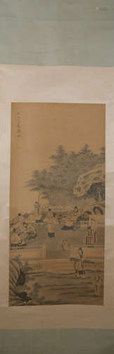 Ming dynasty You qiu's figure painting