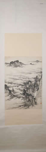 Modern Guo chuanzhang's landscape painting