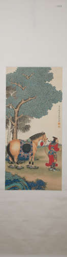 Modern Xu cao's figure painting