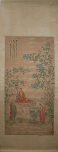 Qing dynasty Feng chaoran's figure painting