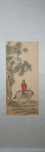 Qing dynasty Shen zhenlin's figure painting