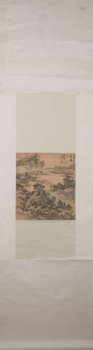 Qing dynasty Zhang qia's landscape painting