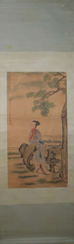 Qing dynasty Que lan's flower and bird painting