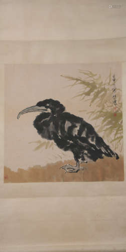 Modern Xu beihong's duck painting