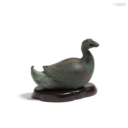 A BRONZE WATER DROPPER Tang dynasty  Tang dynasty or later