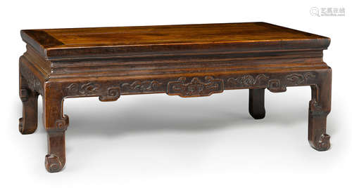 A rare huanghuali 'bajixiang' low table, kangzhuo   17th/18th century