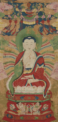 Anonymous (17th/18th century)  Painting of a Seated Buddha