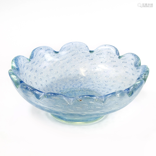 MCM Venetian Murano Art Glass Blue