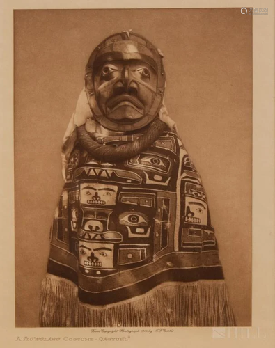 Edward S. Curtis Photogravure Tluwulahu Costume