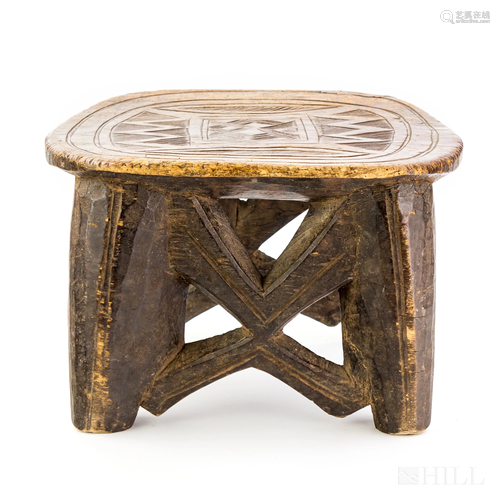 VTG Tribal African Traditional Carved Wood Stool