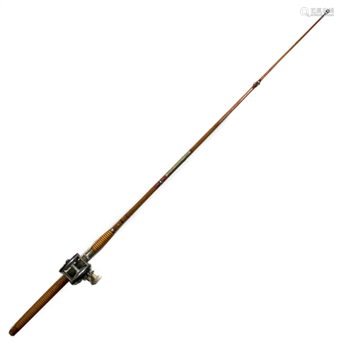 Antique Bamboo Wood Sport Fishing 66