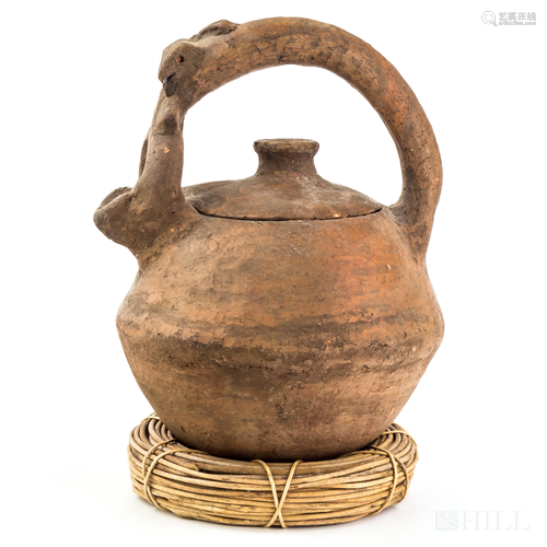 Pre Columbian Style Zoomorphic Pottery Teapot 10