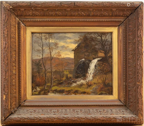 Artist Signed 19th Century Landscape Oil Painting