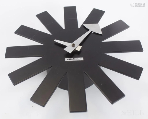 George Nelson Howard Miller Black Asterisk Clock