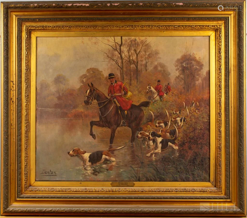 Maurice Étienne Dantan Hunting Scene Oil Painting