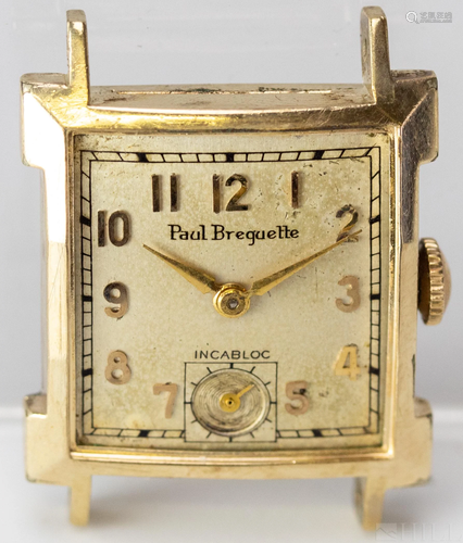 Vintage Paul Breguette Working 17 Jewel Watch