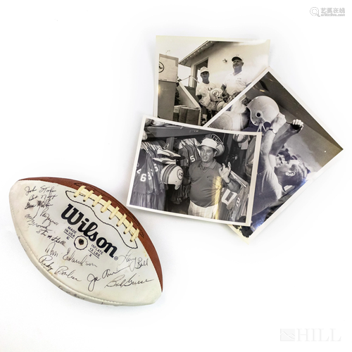 Autographed 1970's Miami Dolphins Signed Football