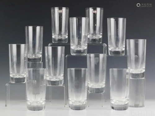 12 Baccarat Montaigne Optic High Ball Glasses SET