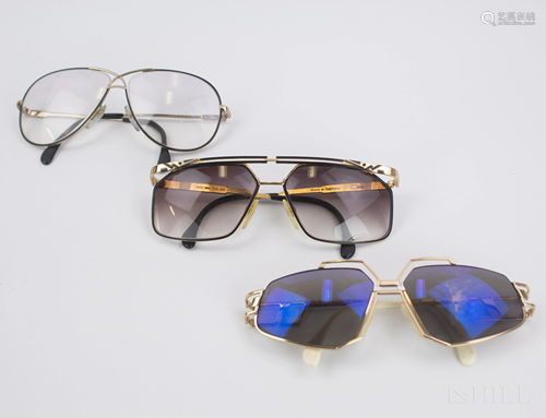 LOT 3 Vintage 80s Cazal Ladies Sunglasses Frames