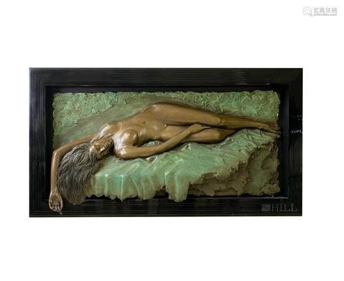 Bill Mack Harmony Nude Bronze Relief Art Sculpture