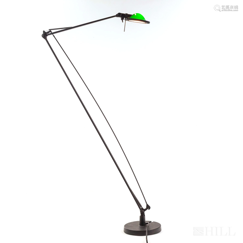 Luce Plan Italy Black Metal Cantilever Floor Lamp