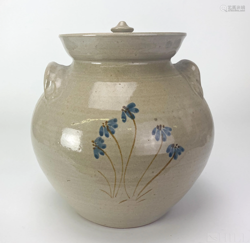 Vernon Owen Jugtown Studio Art Pottey Lidded Jar