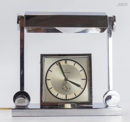 Lip Ericsson Art Deco Electric Desk Clock & Lamp