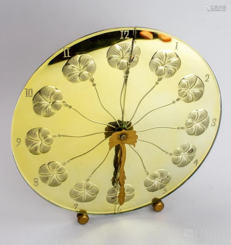 Vintage Sessions Mirrored Floral Electric Clock