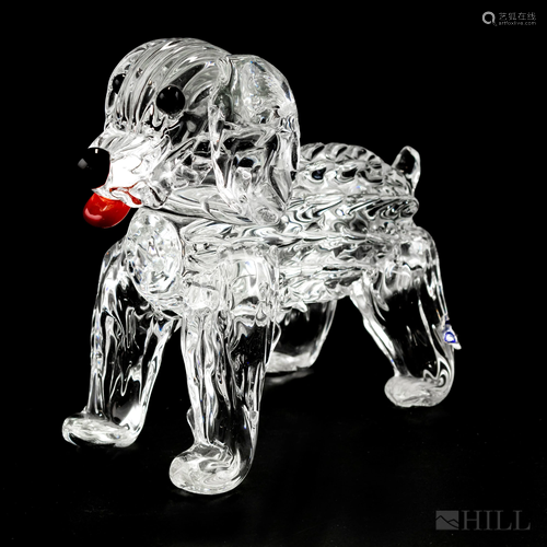 Cenedese Murano Italy Vetri Art Glass Poodle Dog