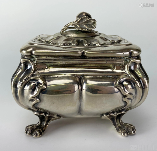 Antique Sterling Silver Art Nouveau Apple Box 208g