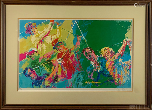 Leroy Neiman L/E Autographed Golf Champions …