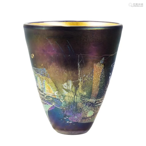 Robert Held Waterford Evolutions Art Glass Vase