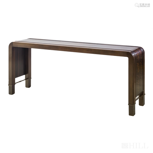 Baker Furniture Deco Inlaid Wood Consol Table FINE