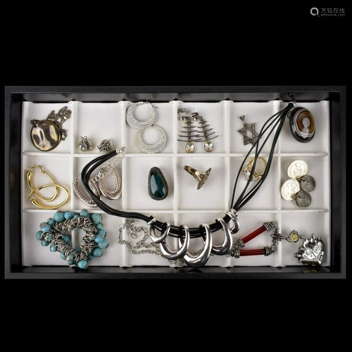 Collection of Silver and Costume Jewelry