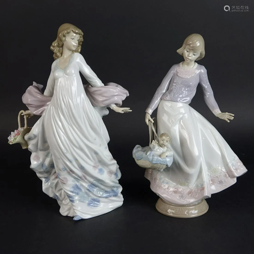 Two (2) Lladro Porcelain Figurines