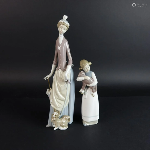 Two (2) Lladro Porcelain Figurines