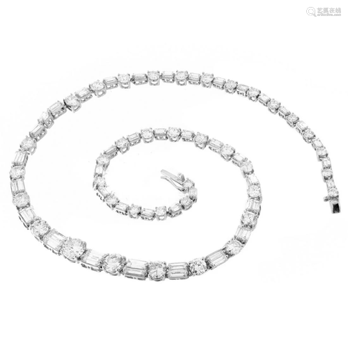 Diamond and Platinum Necklace