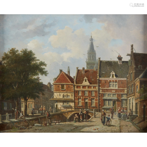 After Adrianus Eversen (Dutch, 1818–1897), , View of