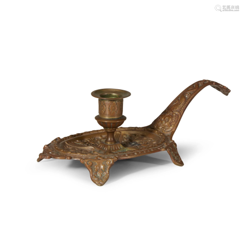 A French Renaissance-revival chamberstick, mid 19th