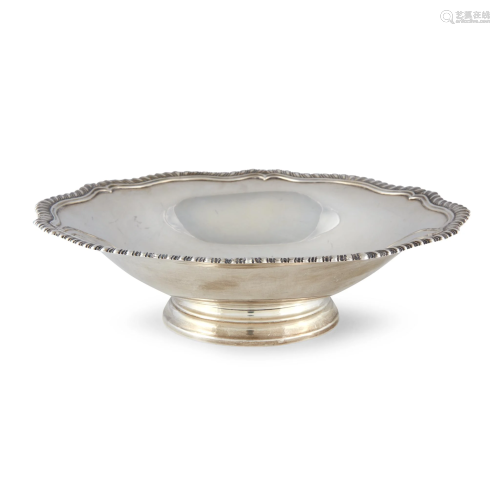 An American sterling silver footed centerpiece bowl,