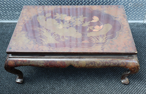 Chinese Painted Lacquer Low Table