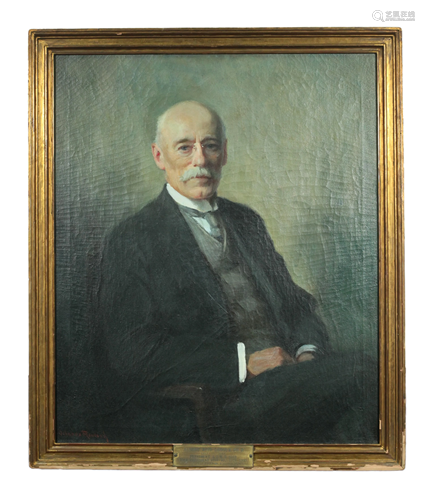 Orlando Rouland Oil Portrait of Albert Reid Ledoux