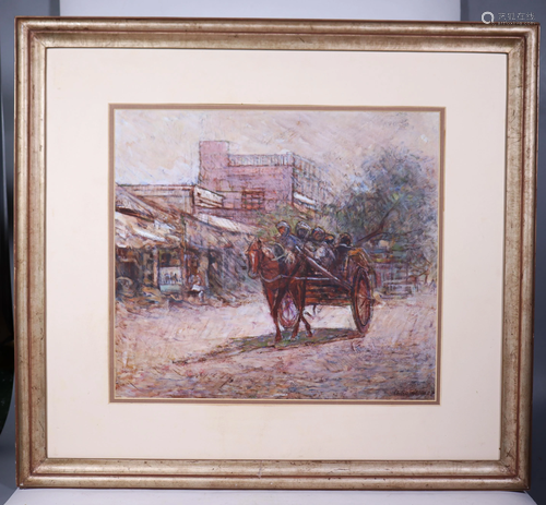 Chitra Pritam; Lahore Pakistan Horse Cart