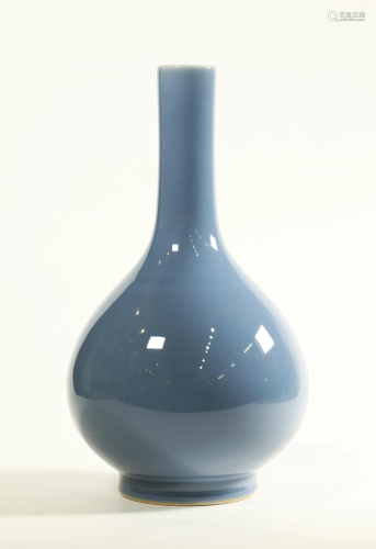 Chinese Clair de Lune Monochrome Porcelain Vase